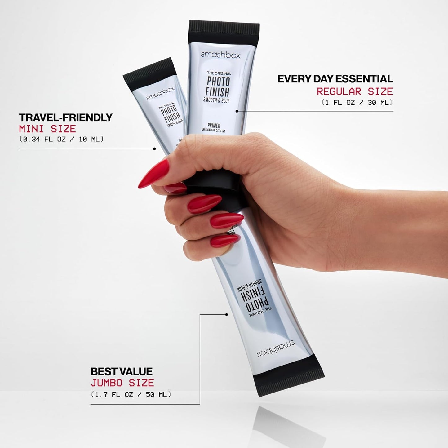 Smashbox Photo Finish Face Primers - Hydrating, Pore-Minimizing & Mattifying | Smooth Skin & Extend Makeup Wear