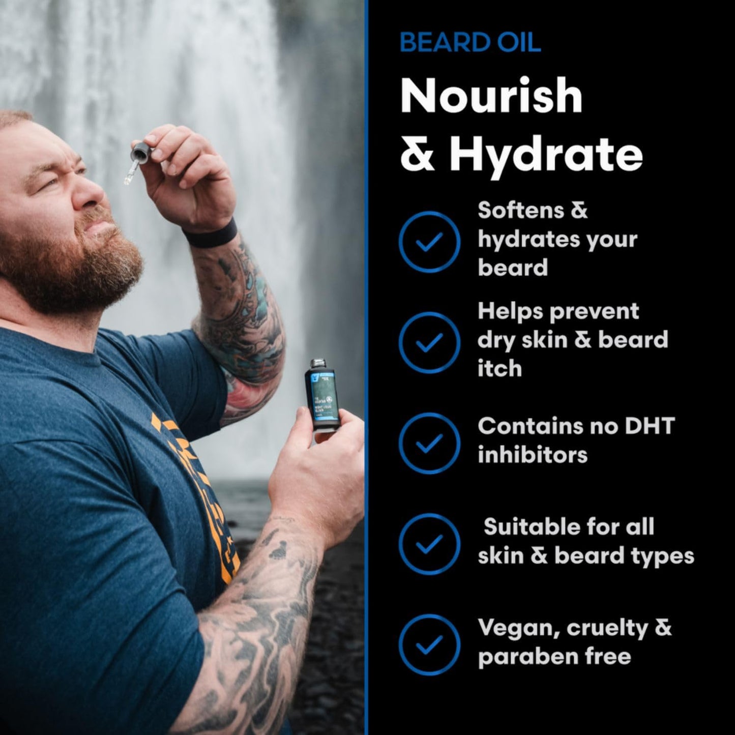 The Beard Struggle Mountain Night Beard Oil for Men – Deep Hydration & Overnight Conditioning – Strengthening Botanical Blend – Fast-Absorbing, Non-Greasy – 30 mL (1 fl oz)