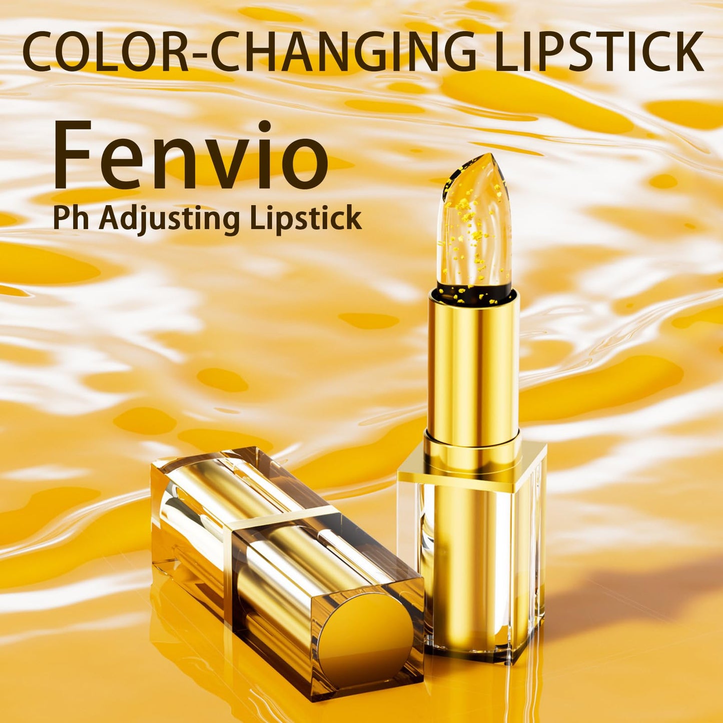Fenvio Lipstick - pH Adjusting Lipstick, for Mature Women, Transfer Proof Color Changing Lipstick, Long Lasting Warm Change Waterproof Glossy Shine Lip (1 pcs)