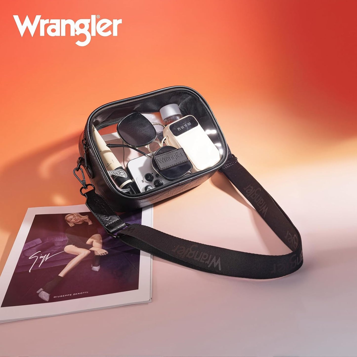 Clear Stadium Bag - Montana West X Wrangler Crossbody Purse for Concerts & Sports Events | Durable & Stylish Design