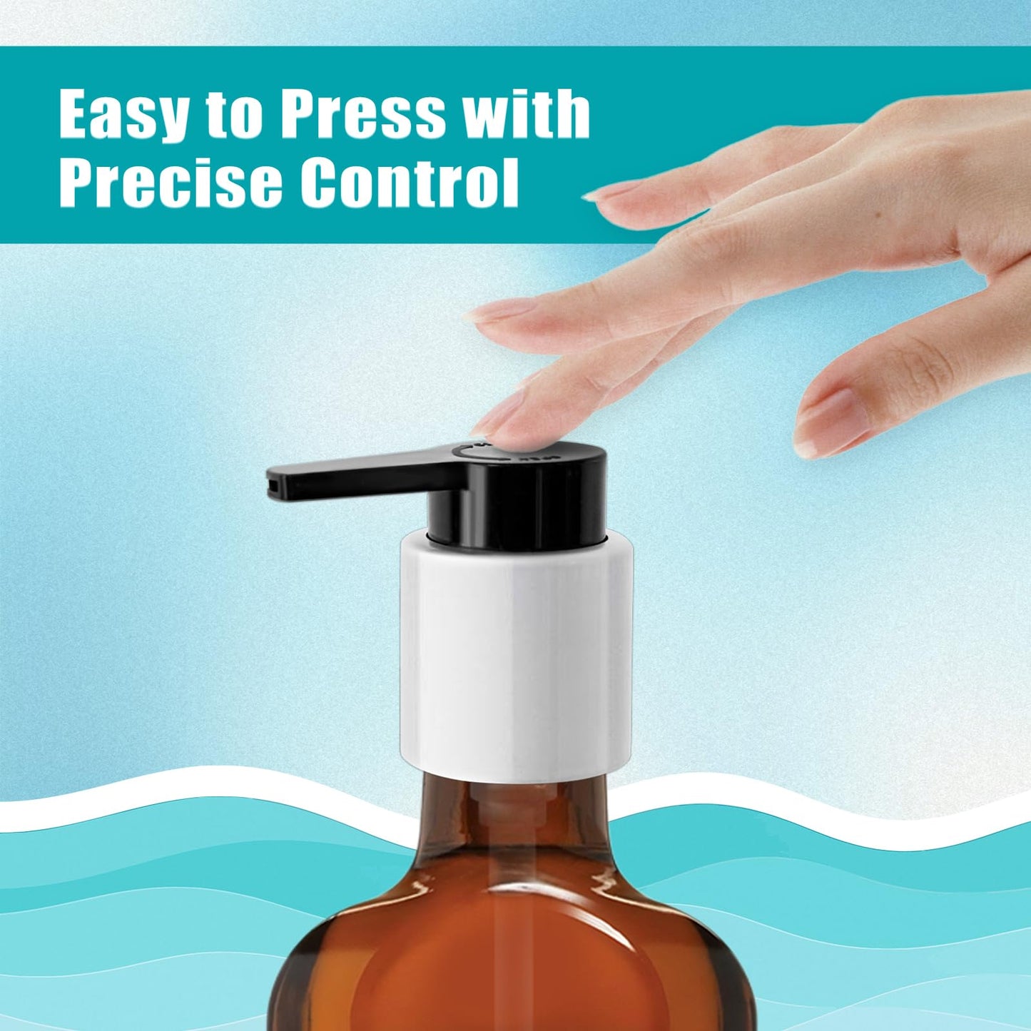 LSAUVWN 2PCS Dispenser Pump Replacement Compatible with MOROCCANOIL Treatment 1.7/3.4 Fl Oz (Not for Travel Size), Plastic Pumps Head with Lock Clip for Hair Oil Bottle (Bottle Not Included)