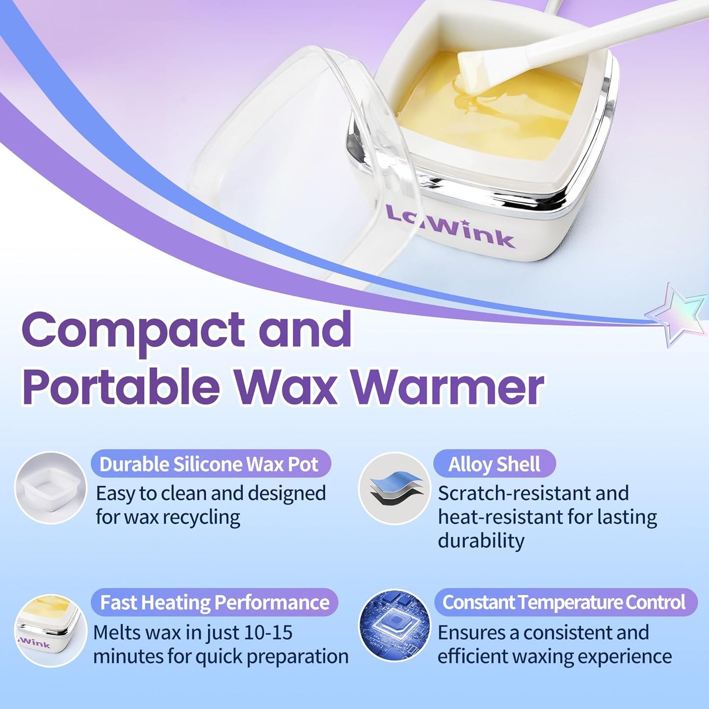 Nose Wax Kit for Men - Portable Hair Removal with 100g Wax & Mini Warmer | Painless & Travel-Friendly