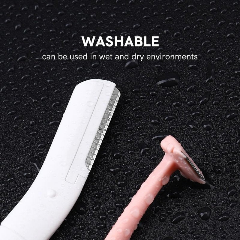 Eyebrow Razors w/Dermaplane Razors Set - Japanese Razors - Small Face Razors for Peach Fuzz and Fine Hair, Multipurpose Exfoliating Dermaplaning Tools for Women and Men