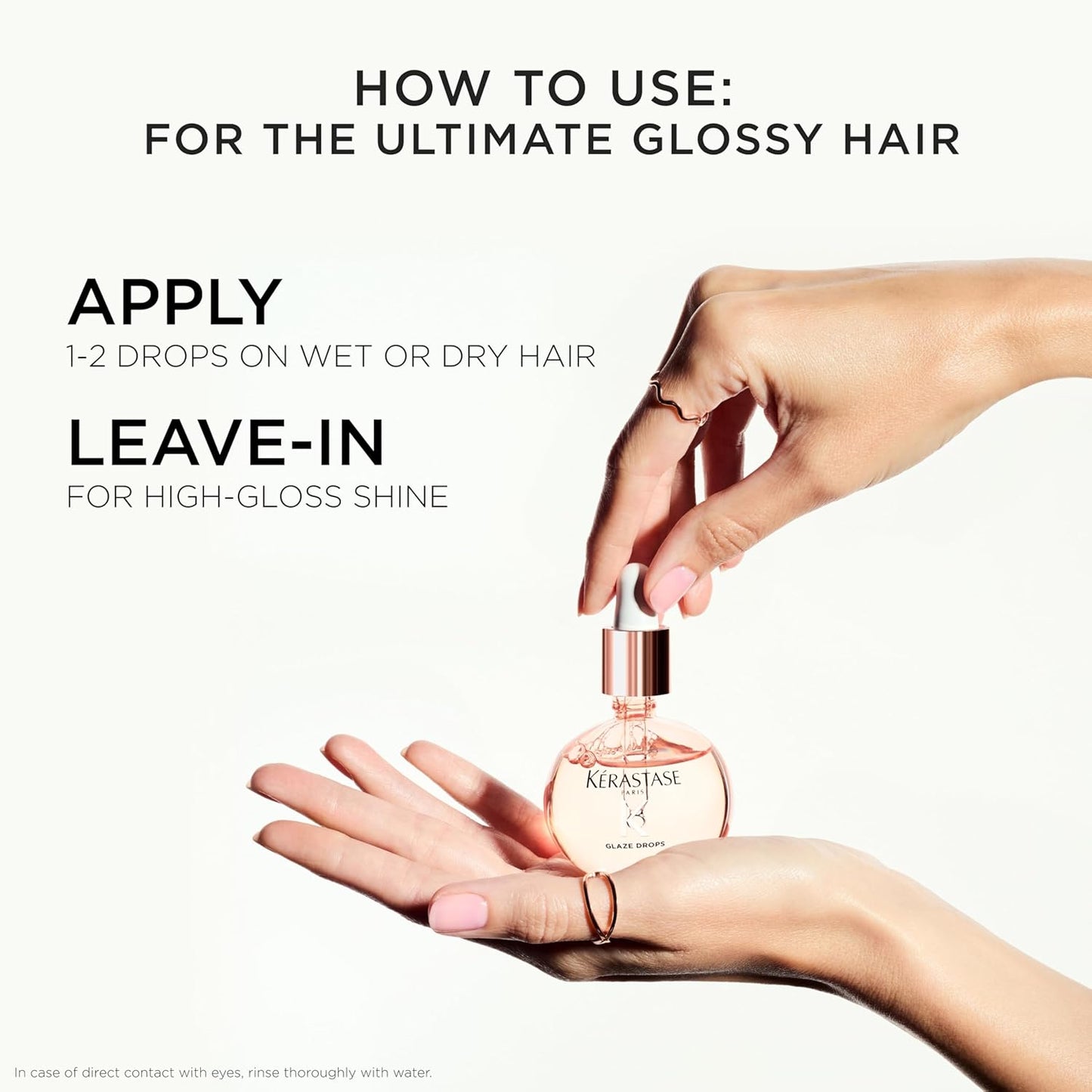 Kerastase Gloss Absolu Glaze Drops - Anti-Frizz Hair Oil for Gloss & Shine | Nourishing Hydration with Hyaluronic Acid
