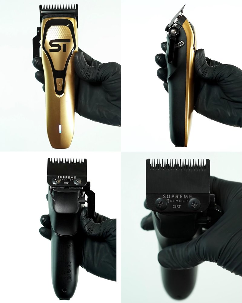Supreme Trimmer Darkstar 72 Clipper with Magnetic Vector Motor | 180 Min Run Time, 9000 RPM Barber Hair Clipper | Low Noise, Professional Clipper DLC Blades | STC72