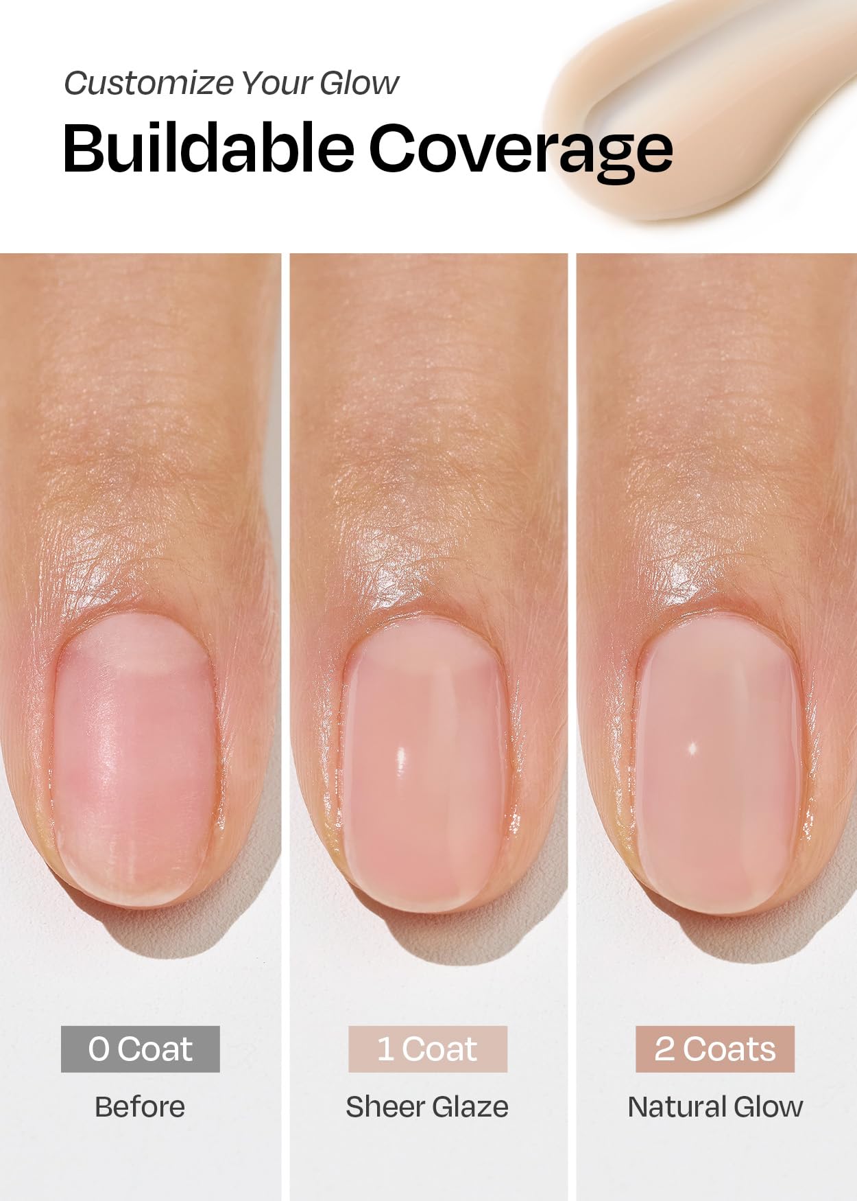 ohora Nail Strengthener – Earl Grey | Tinted Nail Concealer | Nail Hardener for Weak, Damaged Nails | Nail Care Polish with Glossy Finish | Milk-Syrup Formula, 15 mL