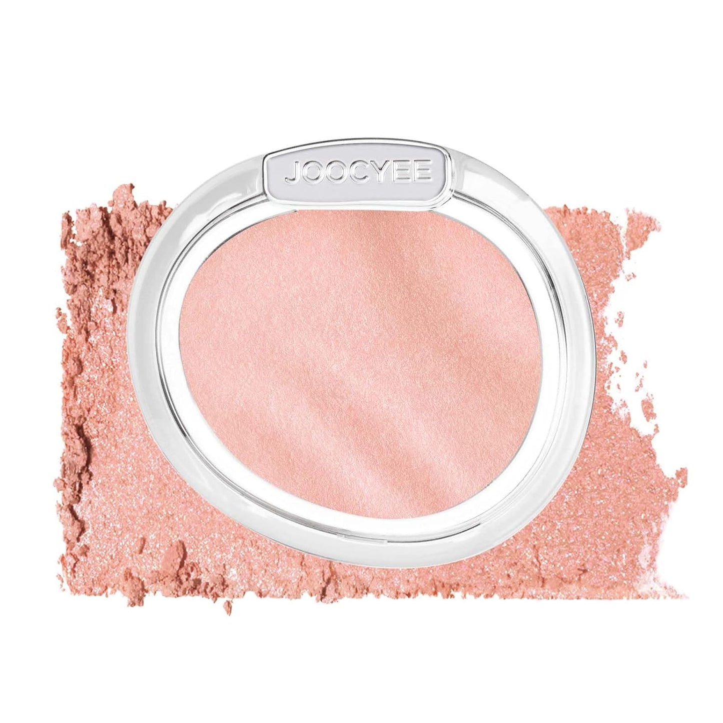 JOOCYEE AURA Glazed Blush & Highlighter - Baked Luminous Powder for All-Day Radiance | Pink Glow
