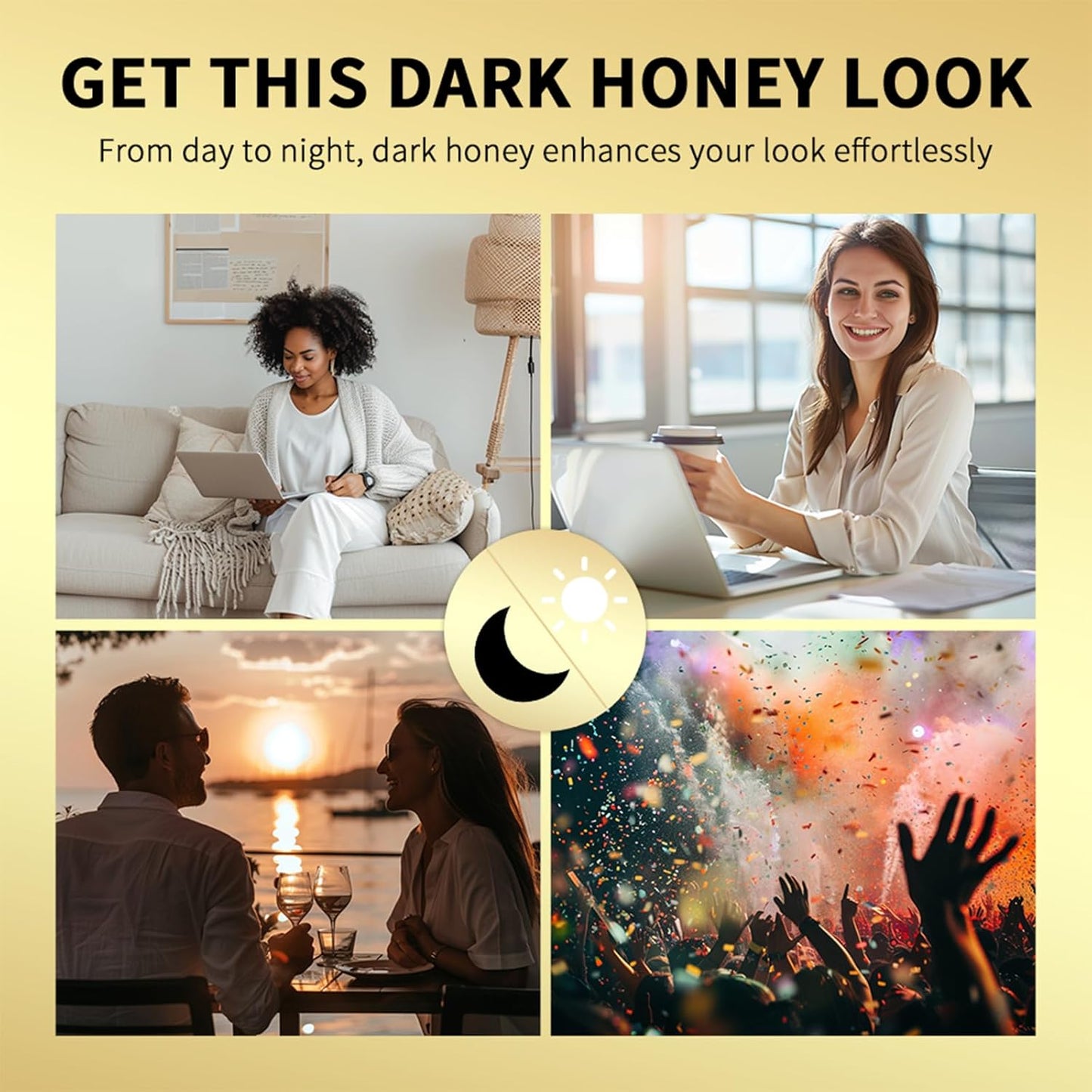 Honey Noir Lipstick - Deep Moisturizing Black Cherry Tint Lip Balm | Hydrating Lip Gloss for All Skin Tones