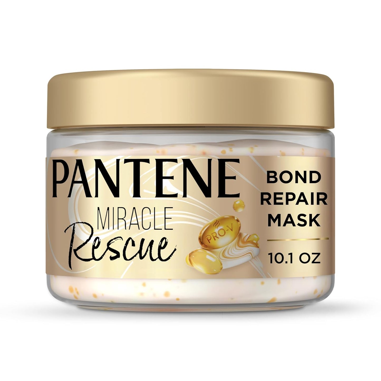 Pantene Miracle Rescue Hair Mask - Intensive Bond Repair with Pro-V Pearls | 10.1 fl oz for Dry Damaged Hair