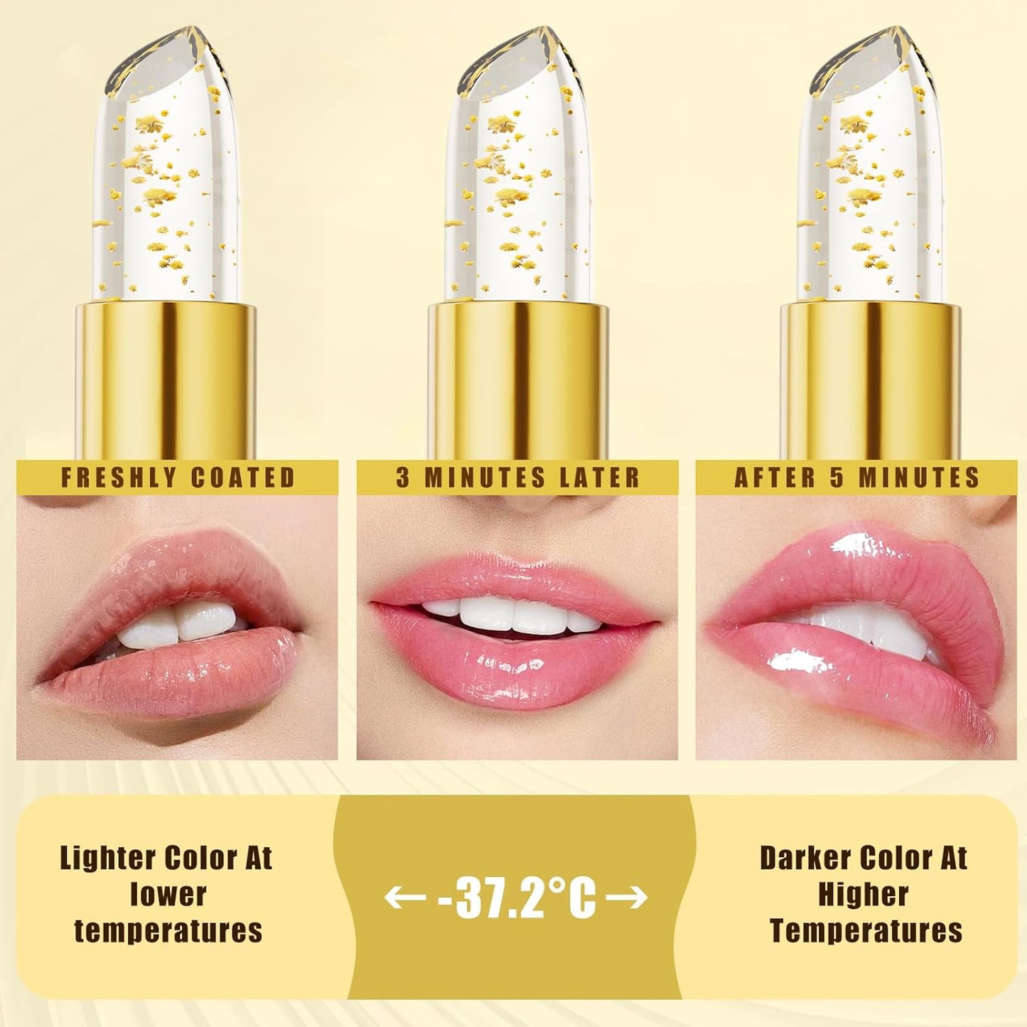 Color Changing Lipstick - pH Adaptive Moisturizing Formula | Long-Lasting Lip Gloss for Women