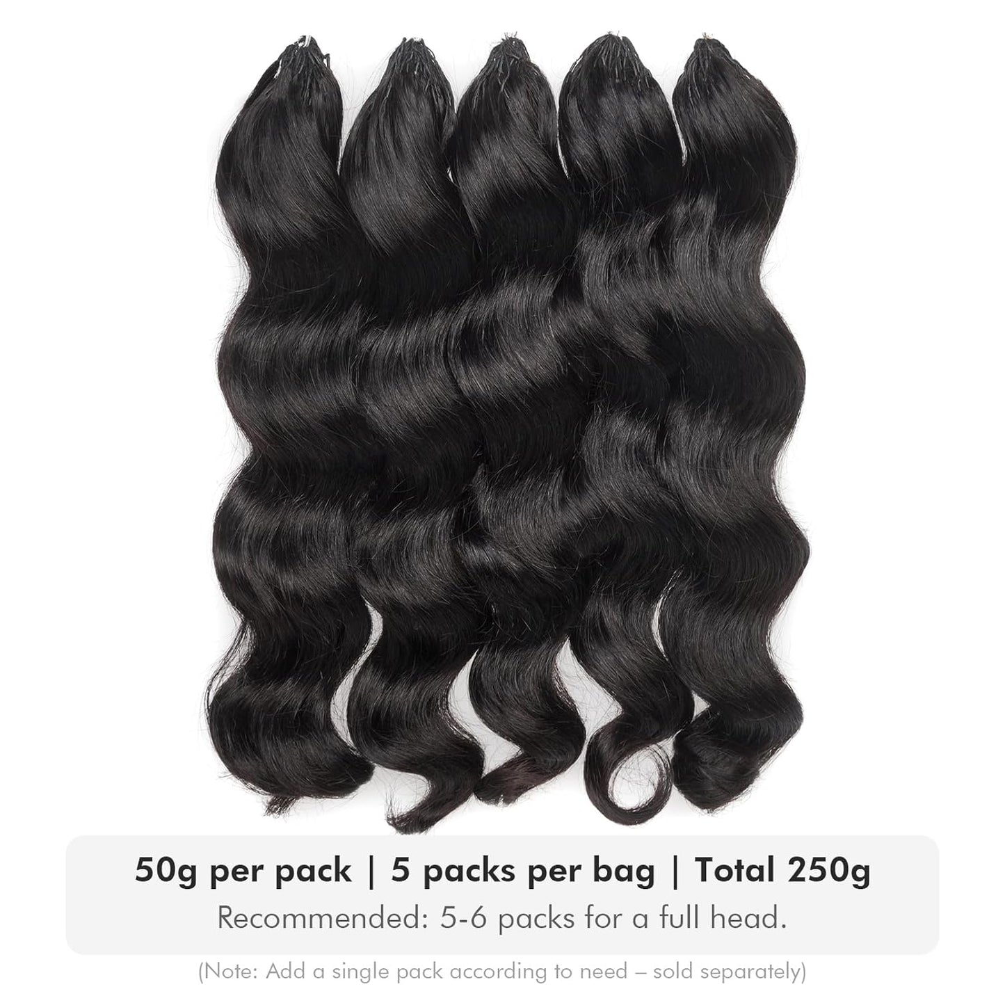 ToyoTress Ocean Wave Crochet Hair - 10 Inch Invisible Knotless Deep Curly Braiding Hair | Natural Color, 250G
