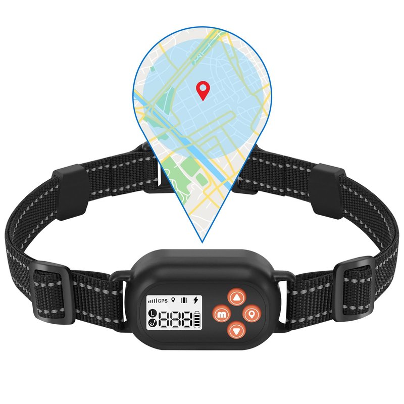 TTPet GPS Wireless Dog Fence, Electric Pet Fence System, IPX6 Waterproof Collar, Beep Vibration Shock Correction, for Dogs Over 18 Lbs