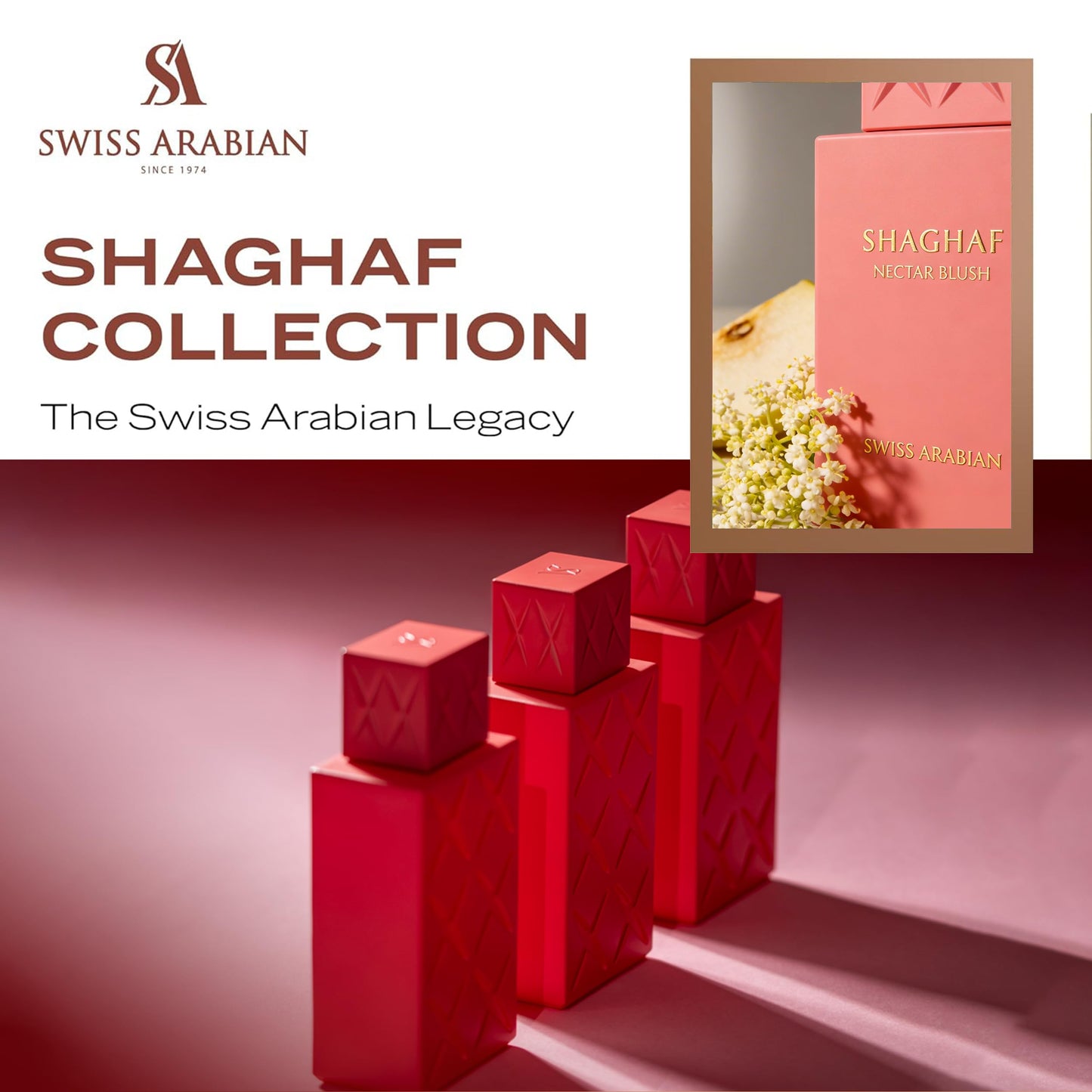 Swiss Arabian Shaghaf Oud Nectar Blush Eau de Parfum 75 ml (Fresh)