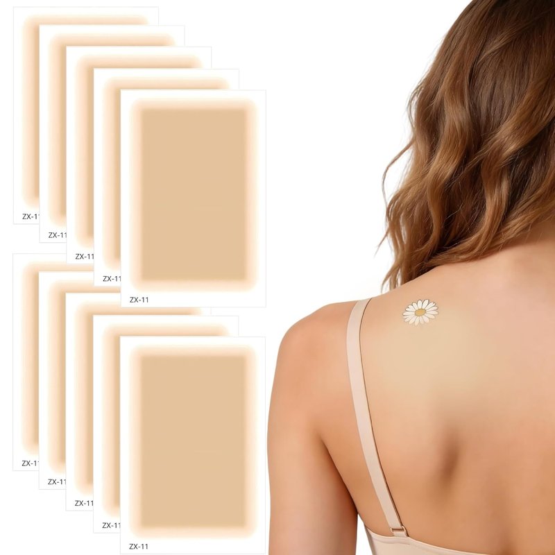 Tattoo Cover Up Patches - Waterproof Concealer for Tattoos & Scars | 10 PCS for Fair Skin Tone