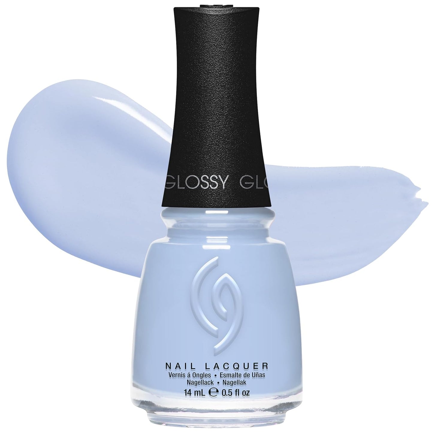 China Glaze Nail Lacquer - Moment in the Sunset Coral Pink Polish | Quick Dry, Chip Resistant, Shimmer Finish, 0.5 fl oz