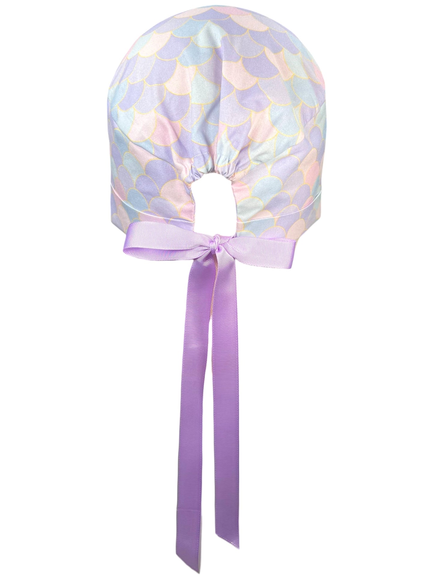 Scrub Cap for Women or Men with Short Hair – Stylish Working Hat with Ribbons, Comfortable Head Cover for Nurses & Doctors