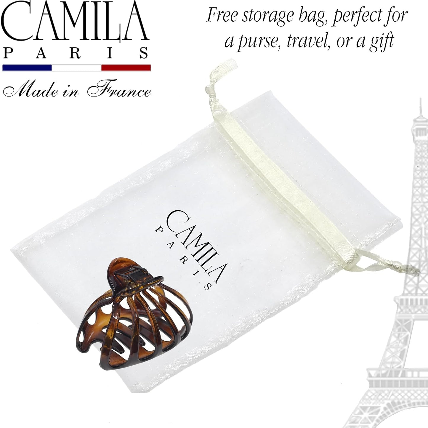 French Octopus Hair Clip - 3 Inch Claw Clip for Thick Hair | Strong No-Slip Grip for Long Hair