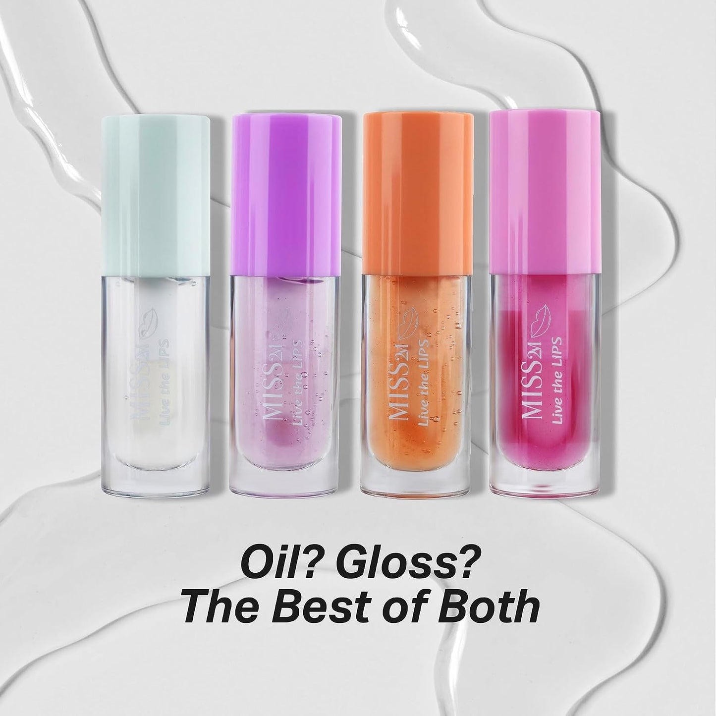 Hydrating Clear Lip Gloss - Nourishing Jojoba Oil Lip Plumper | 01 Strawberry, 0.14 Fl Oz