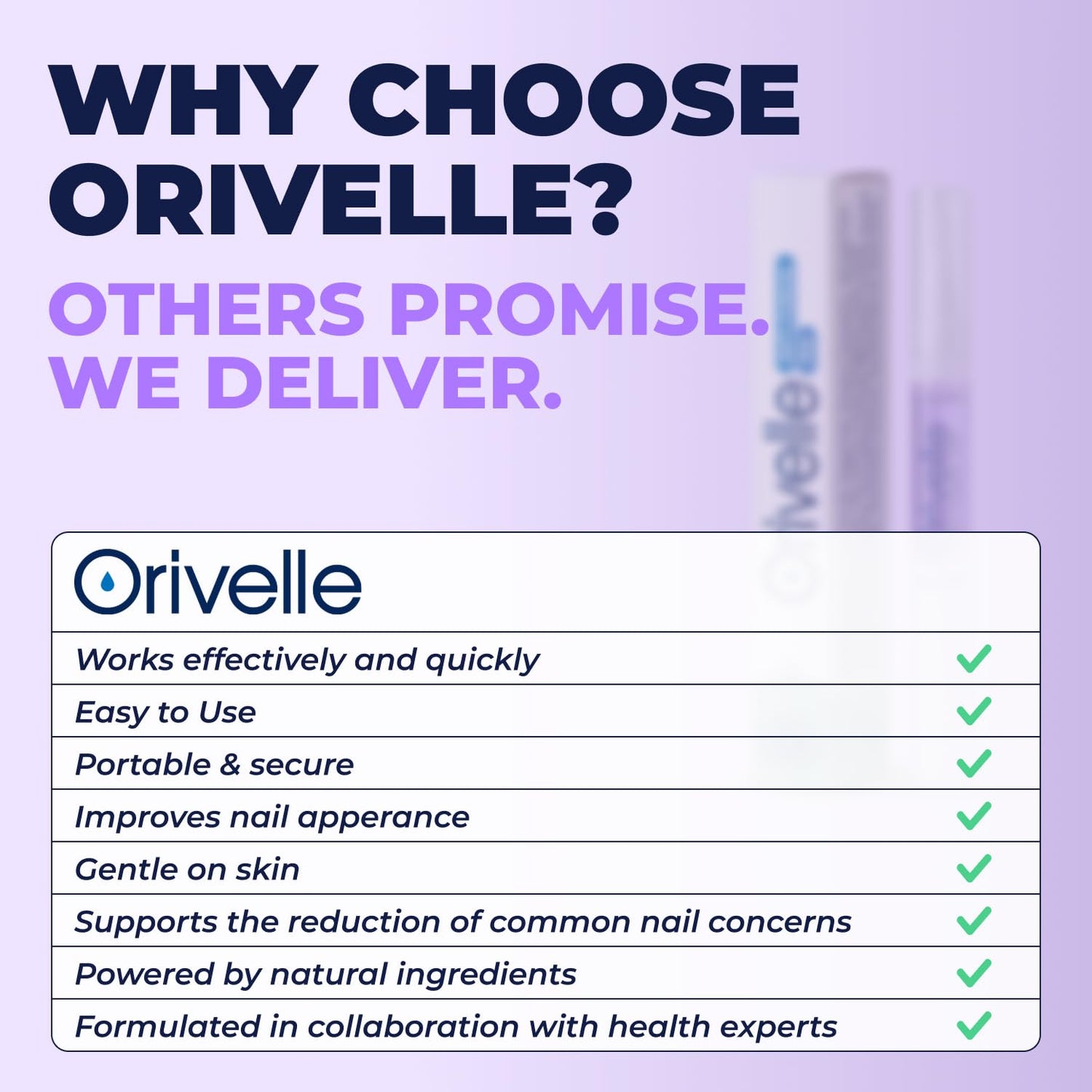 Orivelle Nail Care Pen – Cosmetic Care for Nails & Cuticles | Clean, Well-Groomed Appearance | Nail Oil Pen for Daily Use (4 Pack)