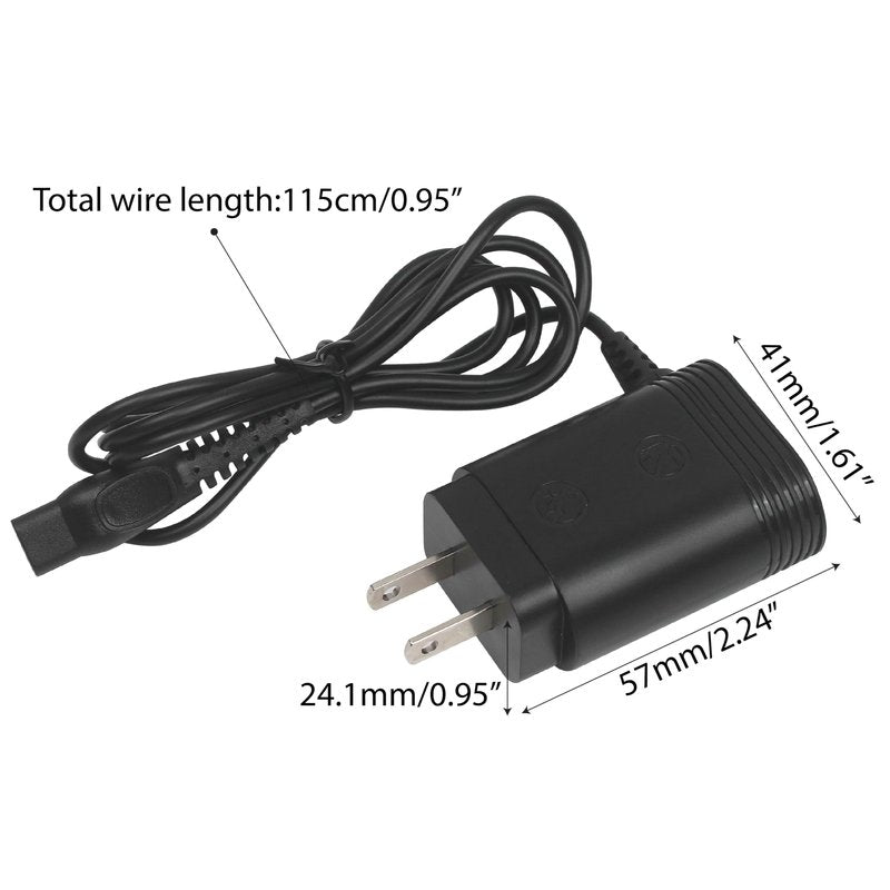 Charger Cord Fits for Philips Norelco HQ8505, Razor Shaver Charger for Series 3000 5000 9000 2000 2300 7000 Mg7750 Mg7790 8500x Trimmer Select Models, Wall Charge Power Transformer Replacement, 15V