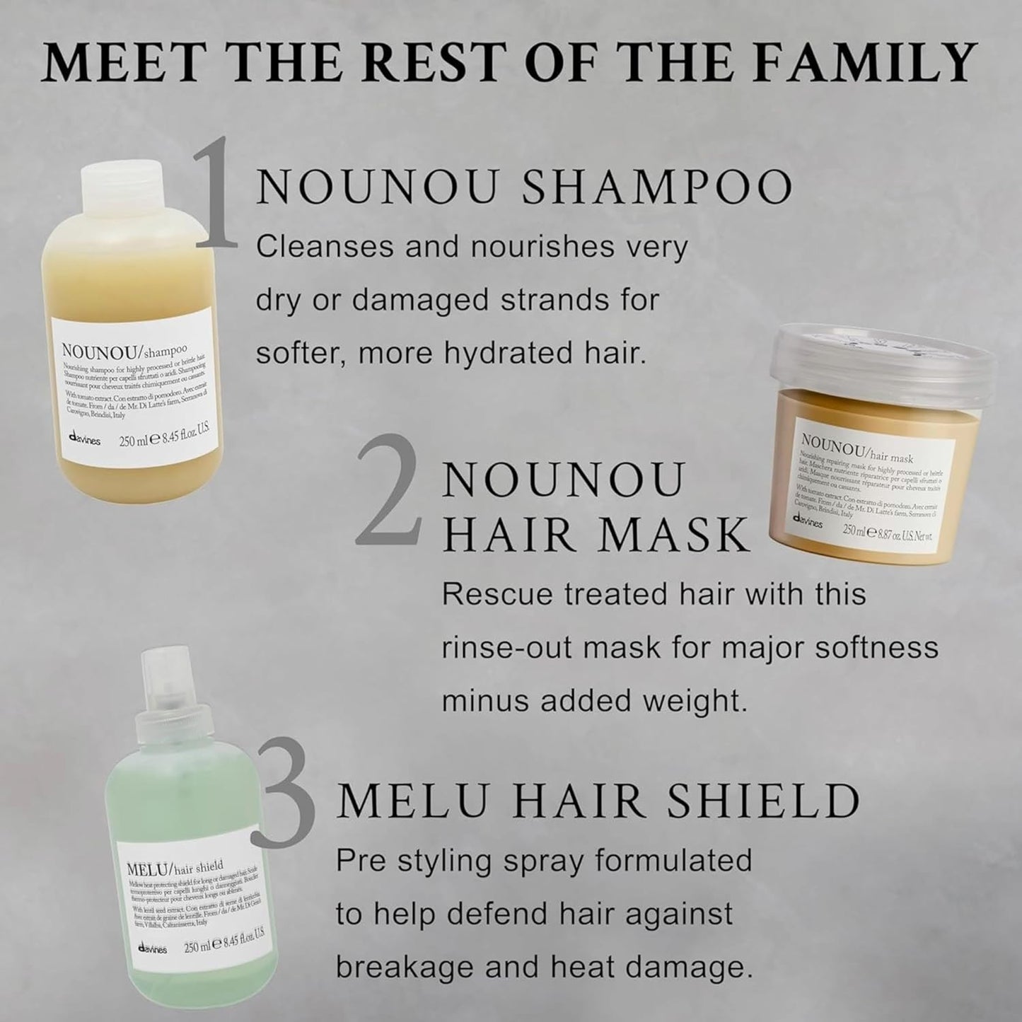 Davines Nourishing Conditioner for Damaged Hair - Restores Shine & Softness | Ideal for Processed & Brittle Hair