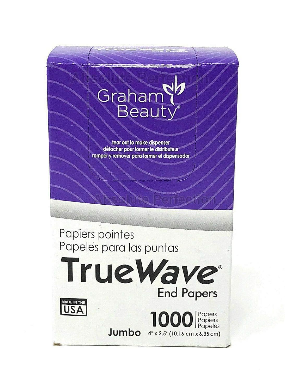 Truewave Jumbo End Paper - 1000 Pack for Hair Salon Use | Perfect for Hair Styling