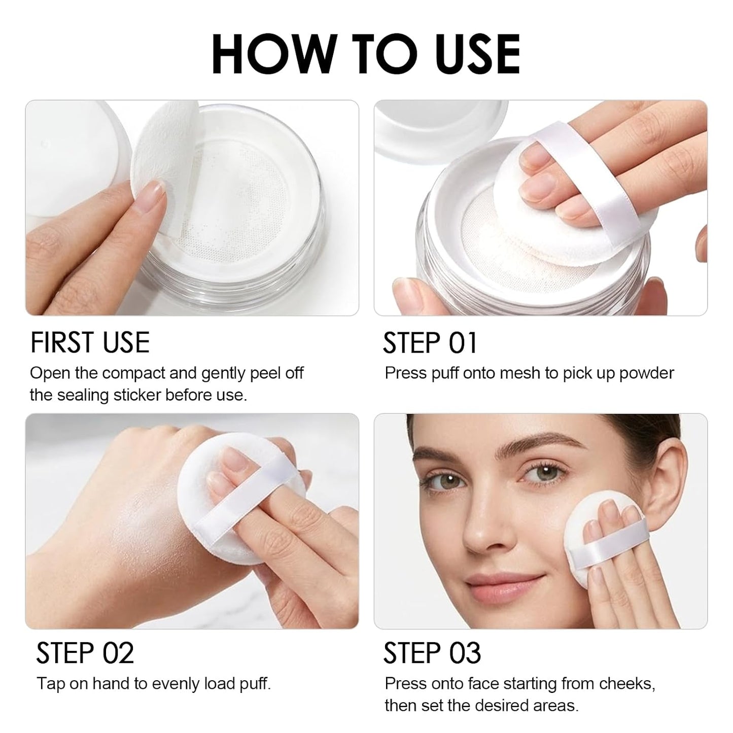 Aqua Setting Powder - Water-Based Translucent Loose Powder for Hydrating Matte Finish | Lightweight & Waterproof, Long-Lasting Oil Control