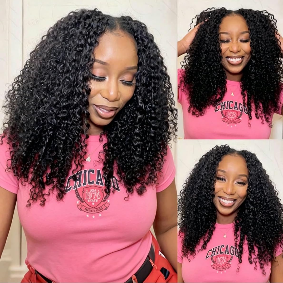 Human Crochet Hair for Black Women 16 Inch 60g Burmese Curly Human Hair Bundles Pre-Separated Miracle Knots Feather Crochet Human Hair Lightweight Reusable Hair Extensions 50 Strands Natural Black