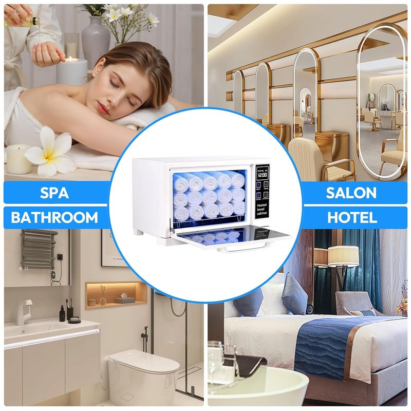 Heated Towel Warmer Cabinet - 6L Spa & Salon Towel Heater | Home Use, Compact Design