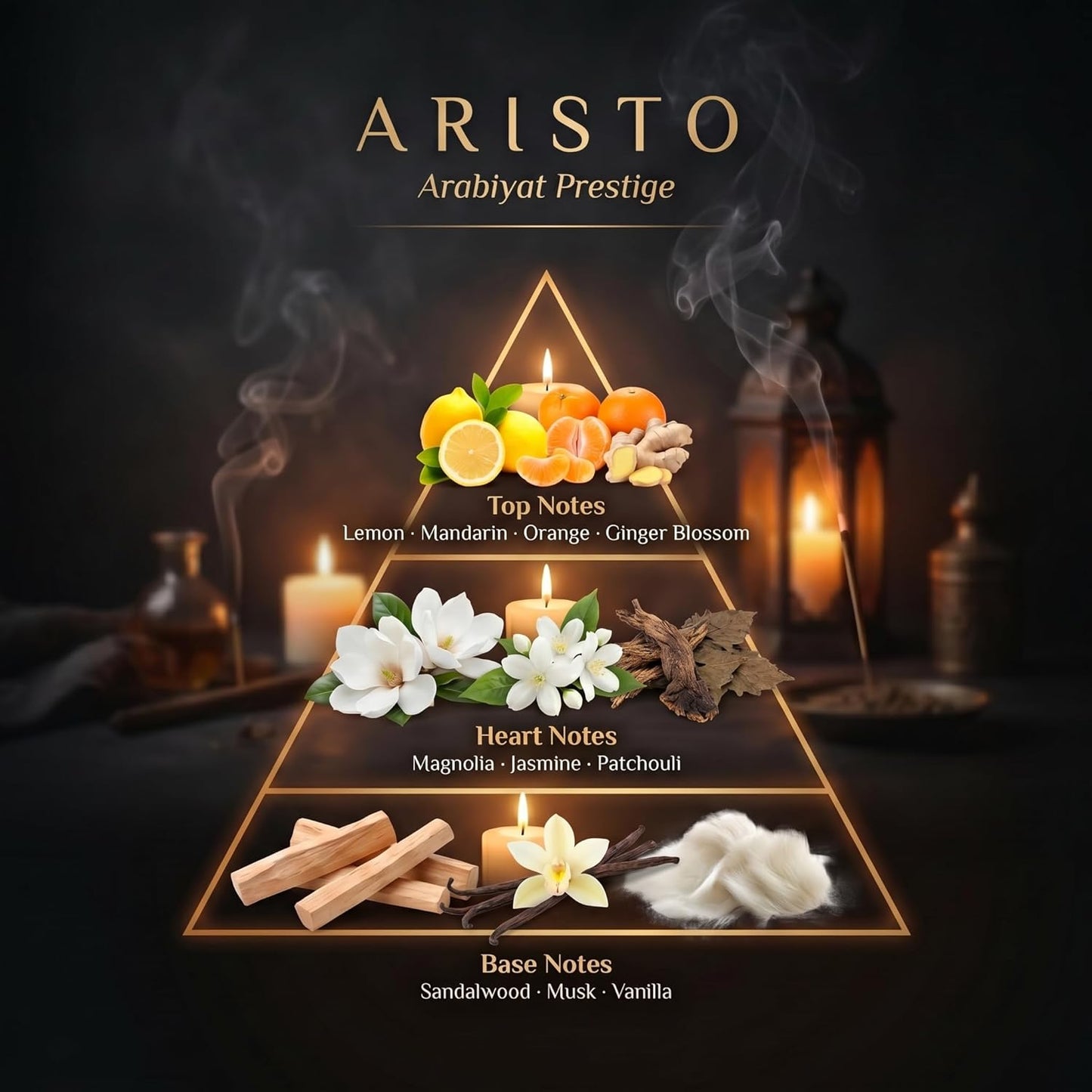 Aristo Eau De Parfum | Citrus Woody Vanilla Fragrance for Men & Women - 3.4 Fl Oz