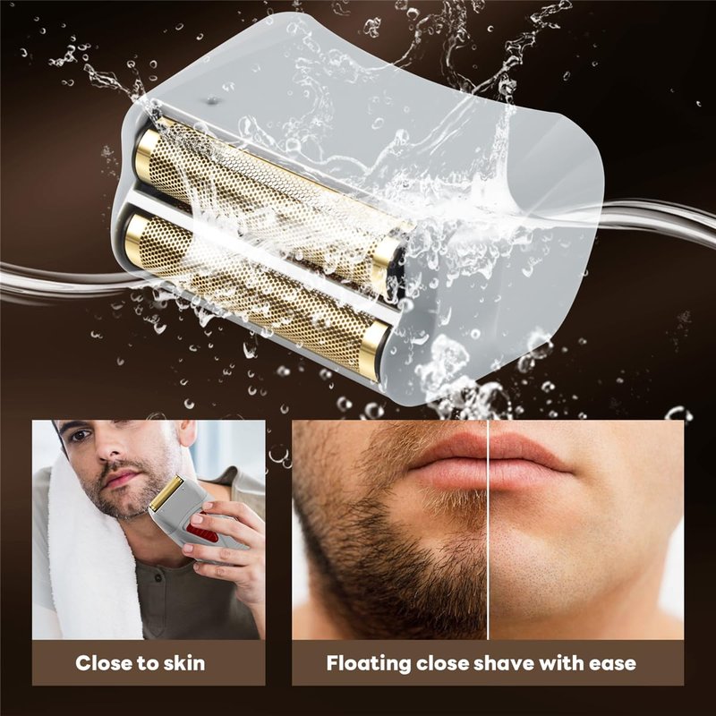 Shaver Replacement Foil and Cutters for Andis 17150 17200 TS-1 TS-2 Washable 3D Replaces #17155 Shaving Blade