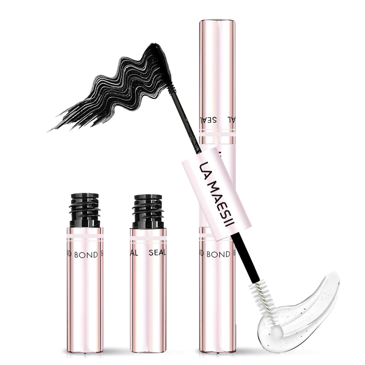 Lash Cluster Glue - Waterproof 2-in-1 Bond & Seal for Eyelash Clusters | 10ml Strong Hold for 72 Hours
