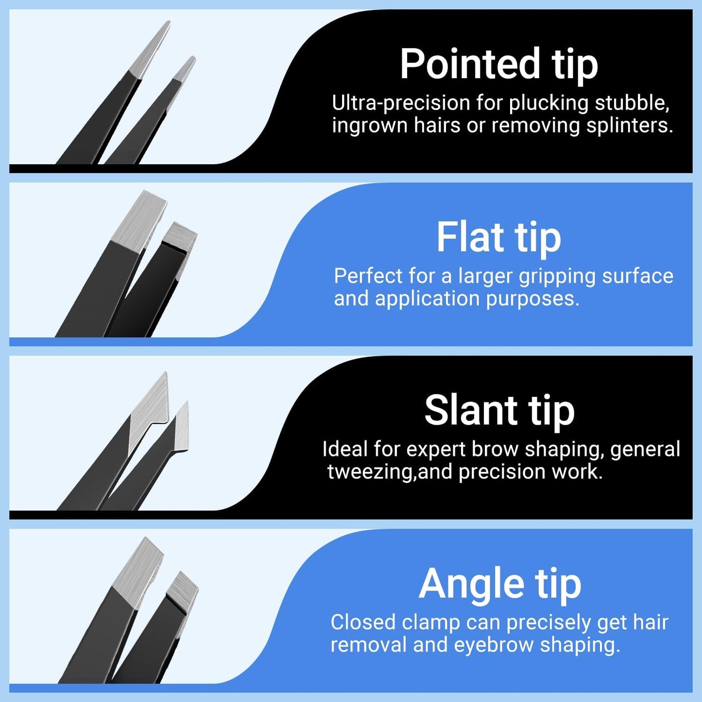 Eyebrow Kit - 8-In-1 Eyebrow Trimmer, Scissors, Tweezers & Razor | Travel Bag Included