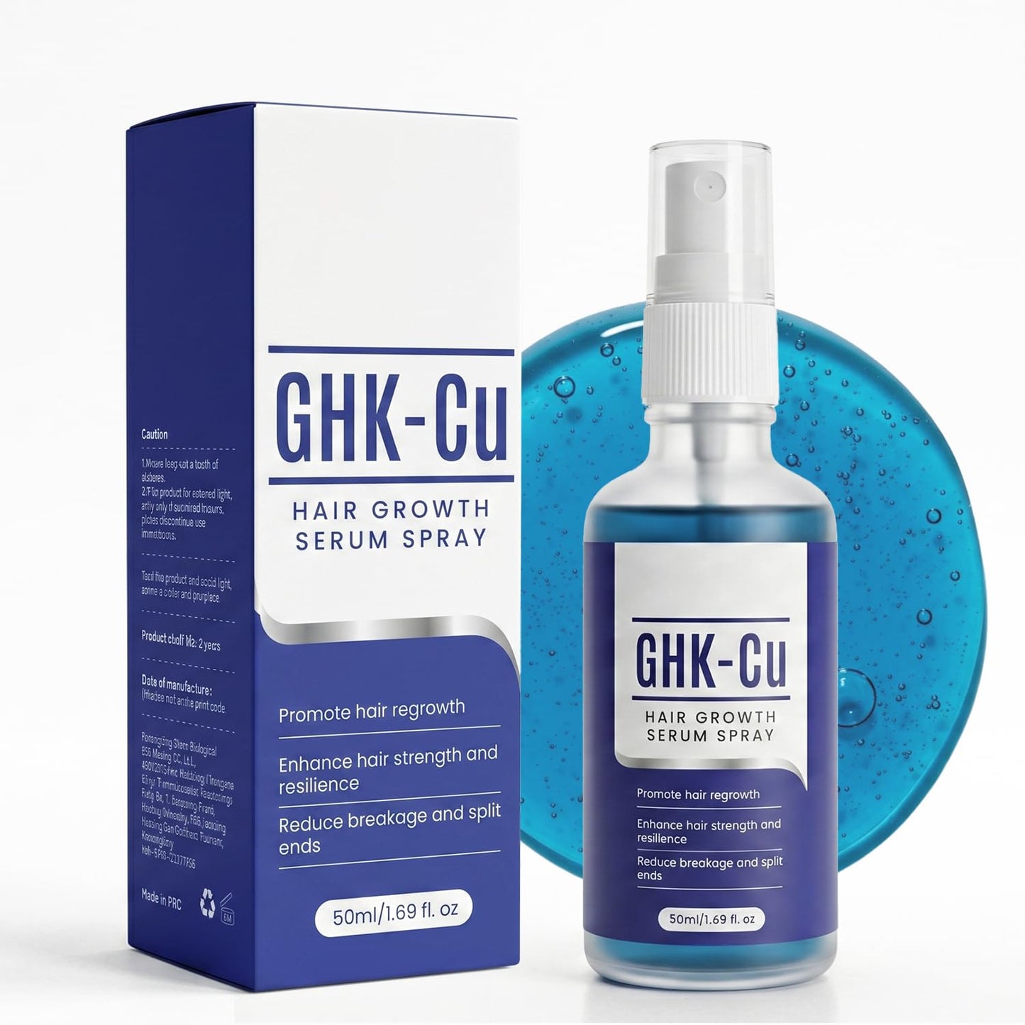GHK-Cu Copper Peptide Hair Growth Spray for Fuller Thicker-Looking Hair