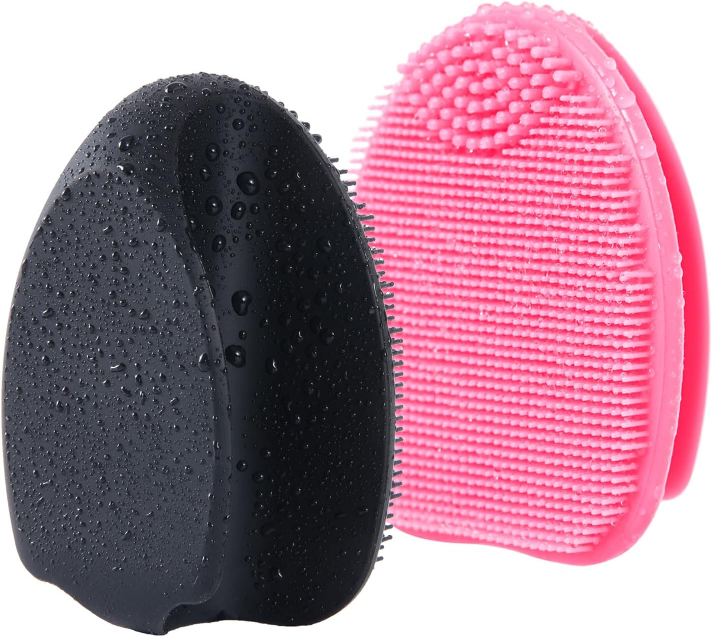Silicone Face Scrubber - 2 Pack Exfoliating Facial Cleansing Brushes for Blackhead Removal & Pore Cleansing | Gentle Massaging Tool