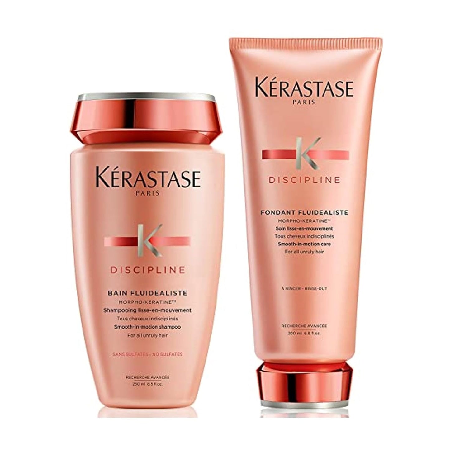 Kerastase Discipline Anti-Frizz Shampoo & Conditioner Set - Smooths All Hair Types with Morpho-Keratine | 2-Pack