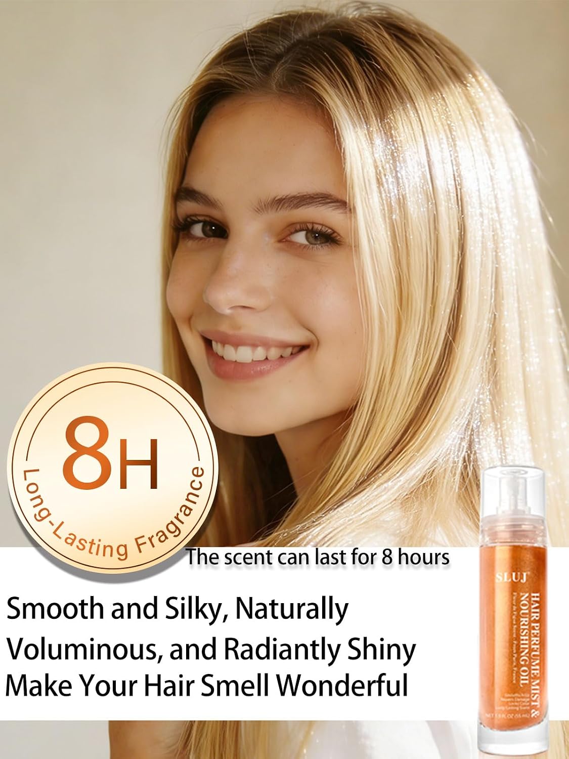 Hair Perfume for Women - Lightweight Summer Fragrance Mist with Argan Oil & Bronze Shimmer | 50ml