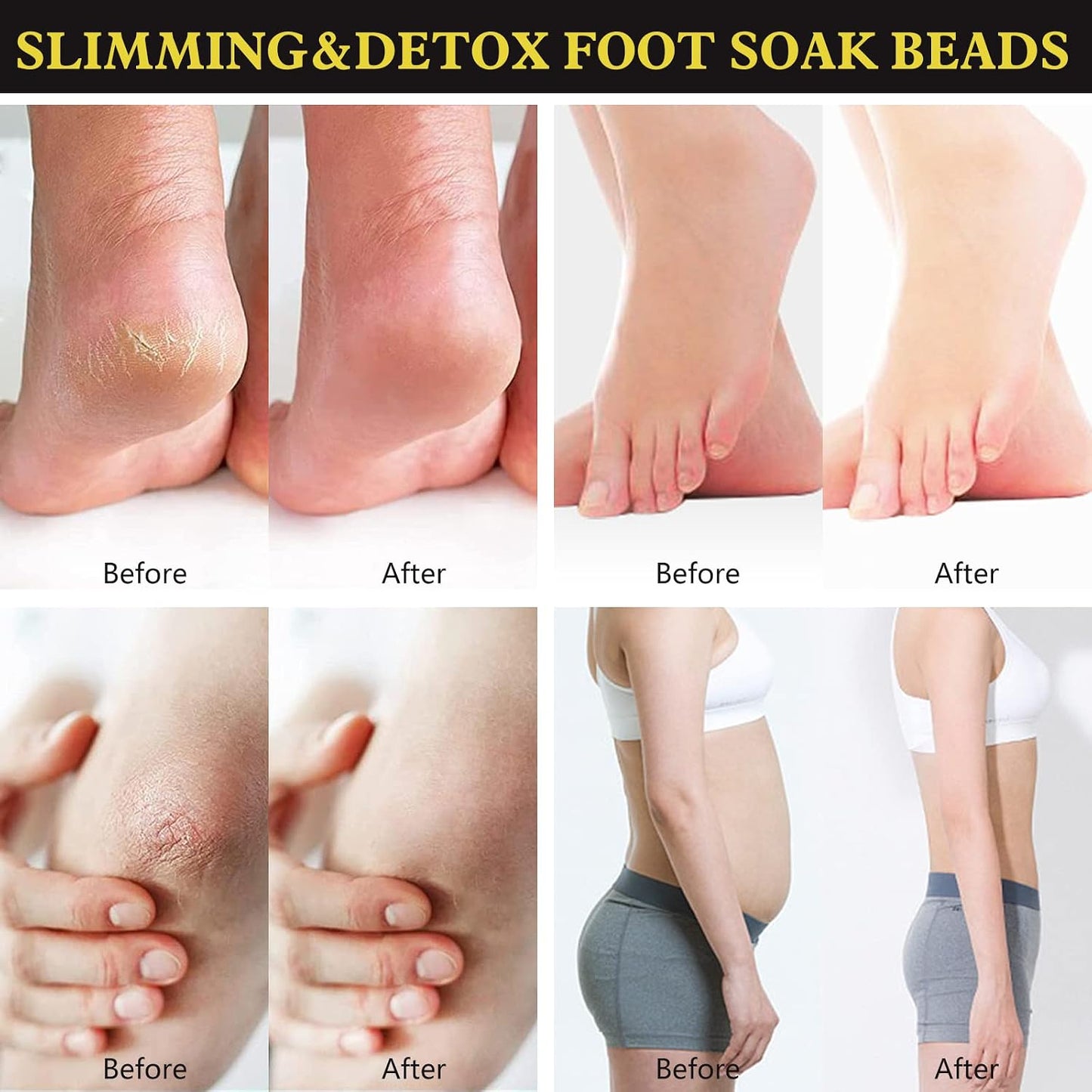 Detox Foot Soak Beads - Herbal Cleansing for Men & Women | 10 PCS Relaxing Foot Soak Beads