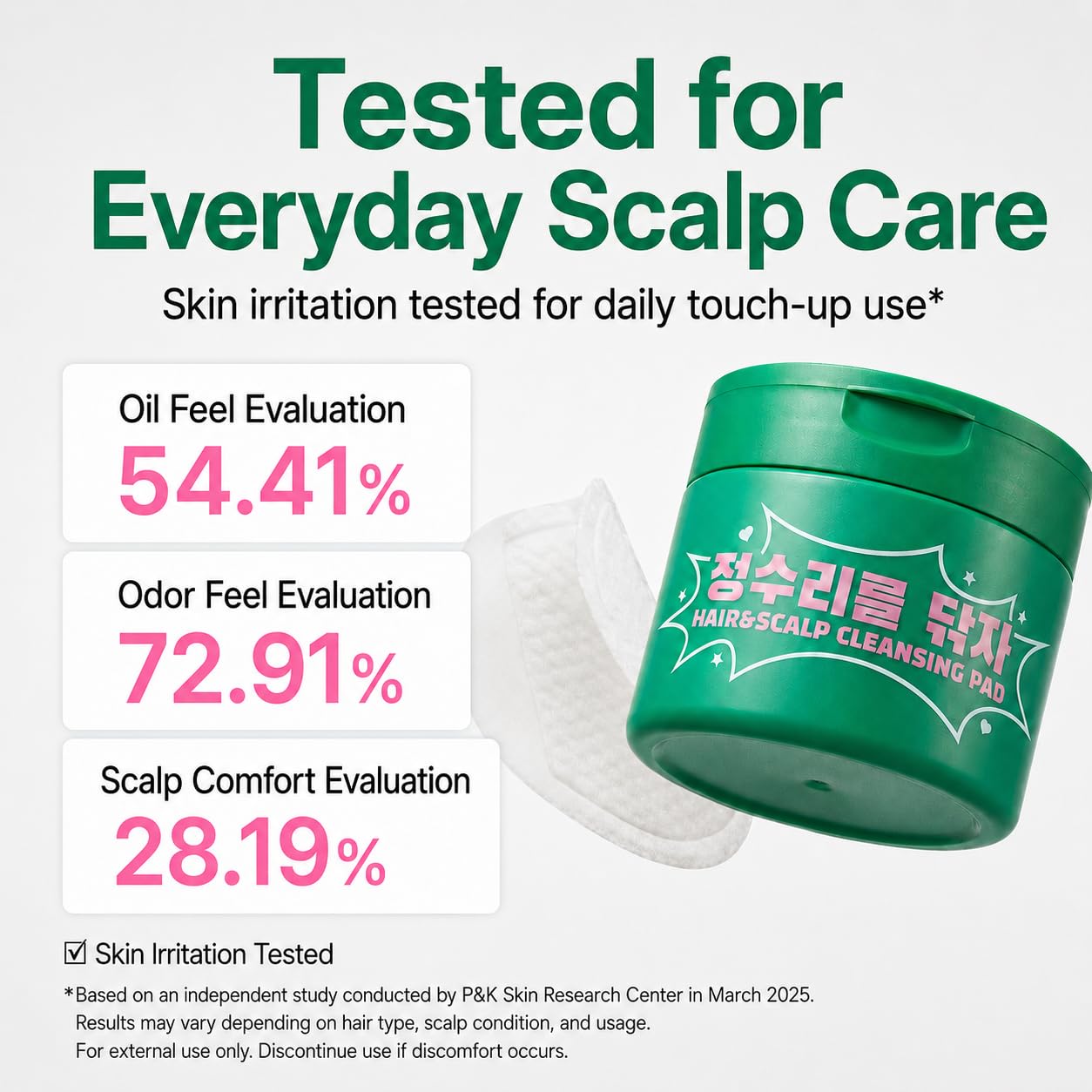 Madeca Hair Cleansing Pads - No-Rinse Hairline Refresh for Post-Workout & Travel | 30 Count