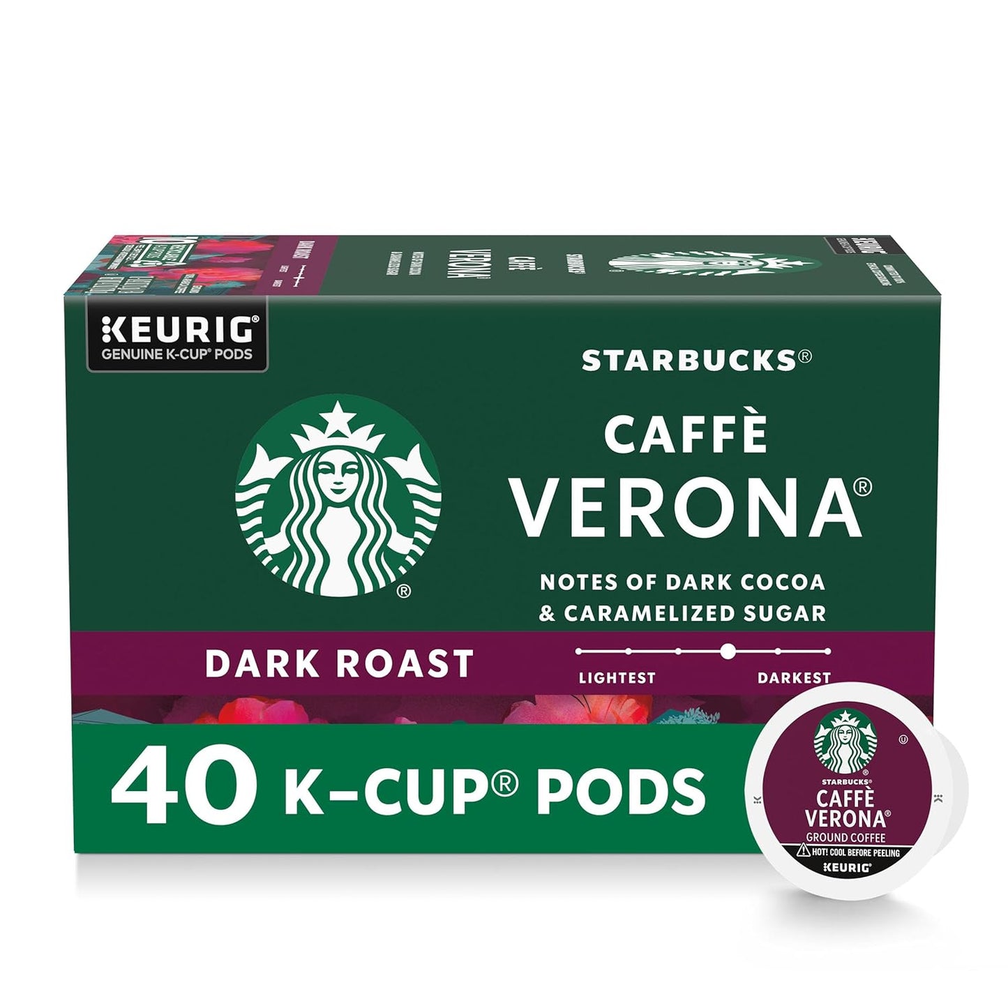 Starbucks K-Cup Coffee Pods - Dark Roast French Roast for Hot or Iced Coffee | 96 Count