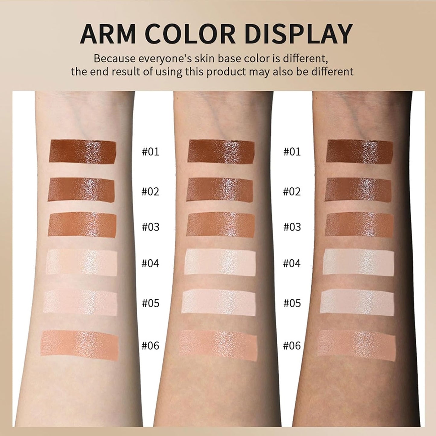 Beauty Balm Serum - Hydrating Tinted Moisturizer Stick for Natural Finish | Lightweight Buildable Foundation (01#)