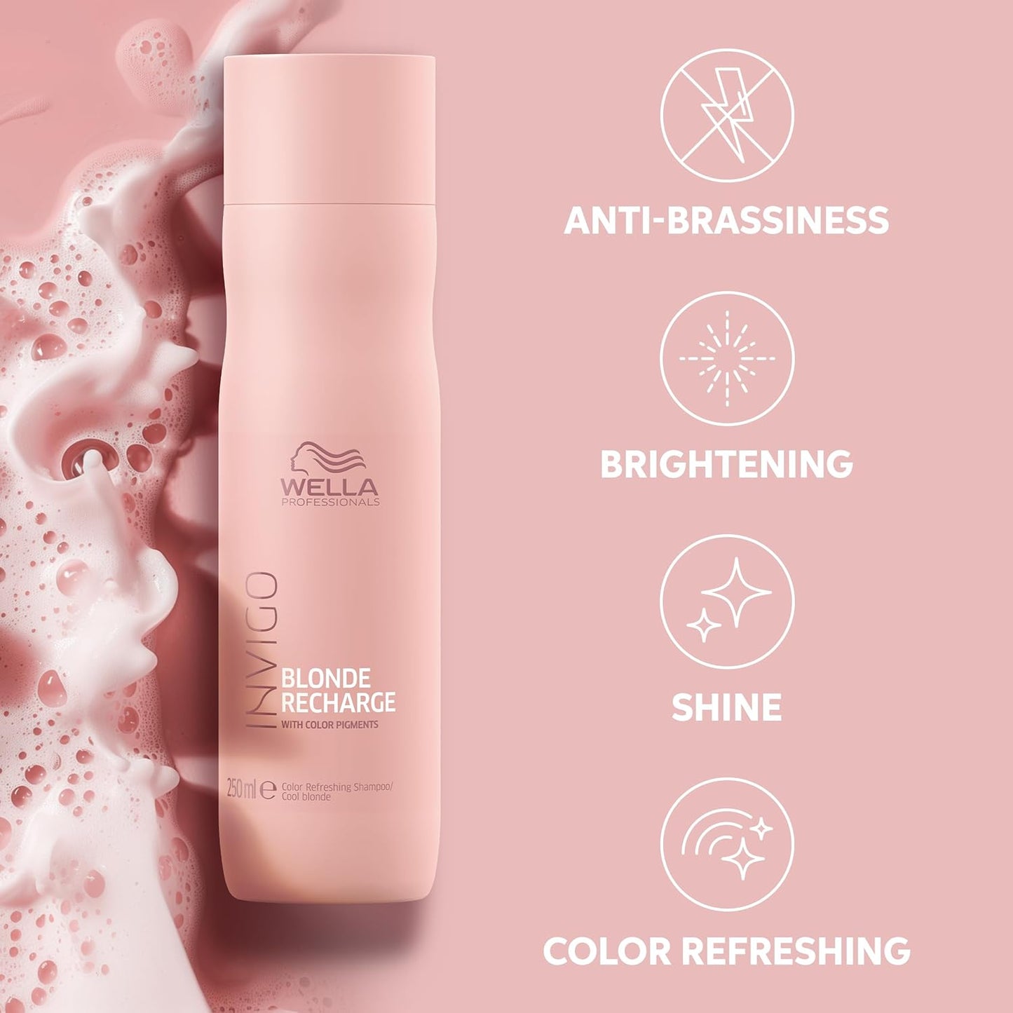Wella Professionals Blonde Recharge Cool Shampoo - Color Enhancing Formula for Radiant Hair