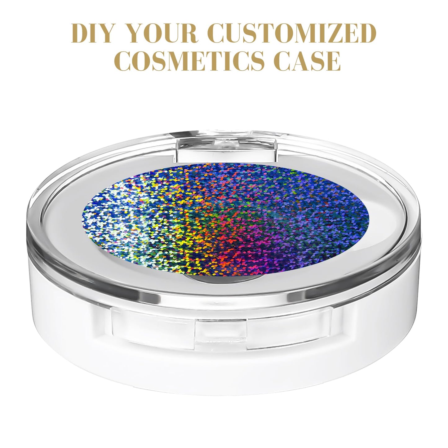 FRCOLOR 4Pcs Empty Magnetic Eyeshadow Cases Small Round Single Color Makeup Palette DIY Refillable Eyeshadow Container Lipstick Pallet Pans for Lipstick Blush Powder ID 26mm(1.02") OD 40mm(1.57")