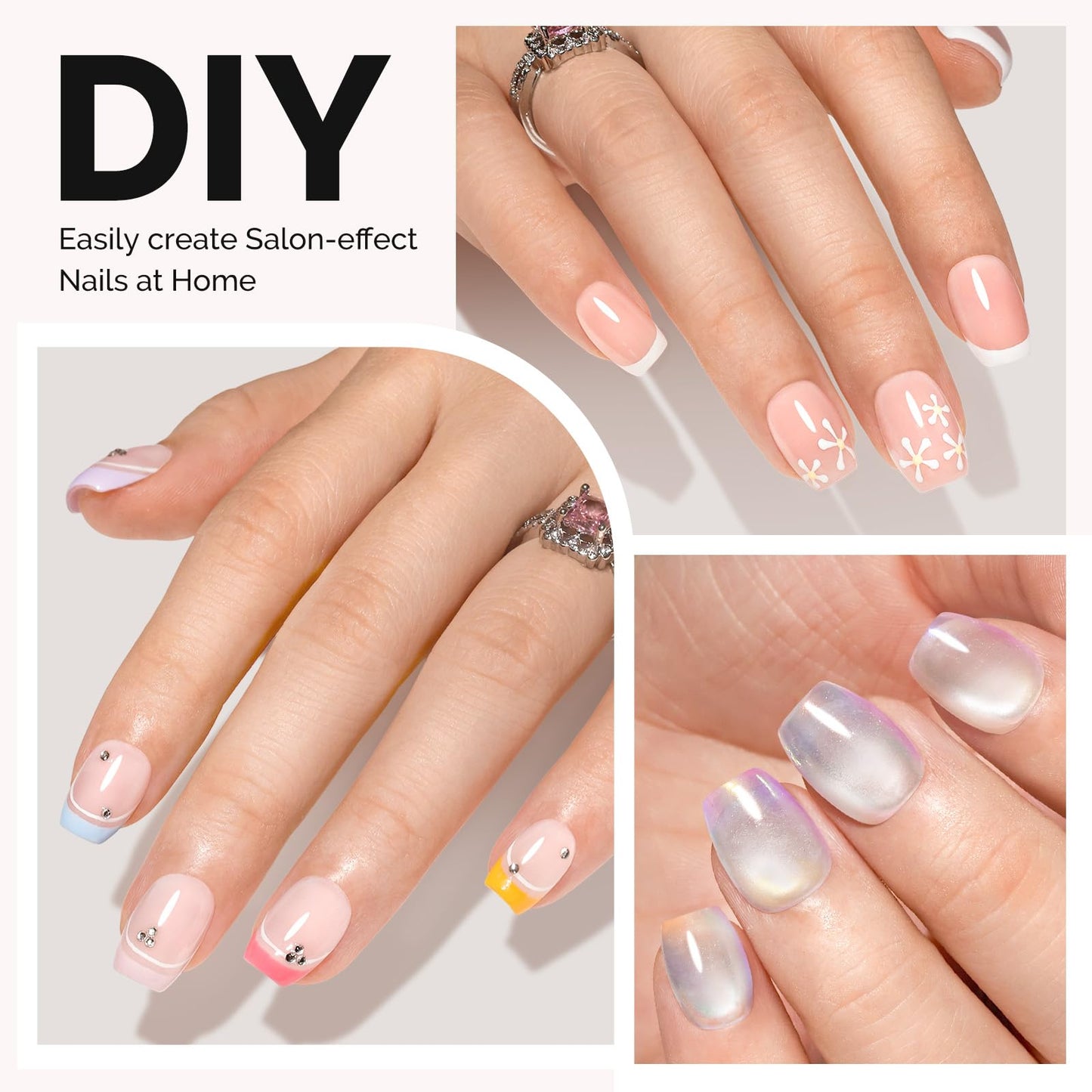 MelodySusie Extra Short Ballerina X Nail Tips - 300Pcs 15 Sizes
