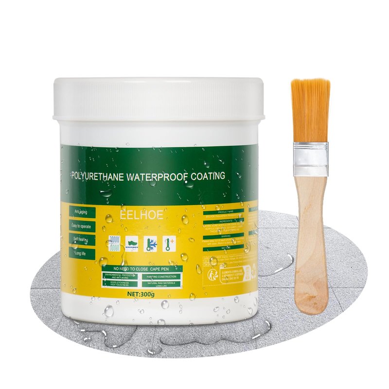 Nynelly 300g Invisible Waterproof Agent Anti-Leakage Agent, Sealer Mighty Paste, Transparent Waterproof Glue Insulating Sealant Polyurethane Coating for Home Bathroom Roof