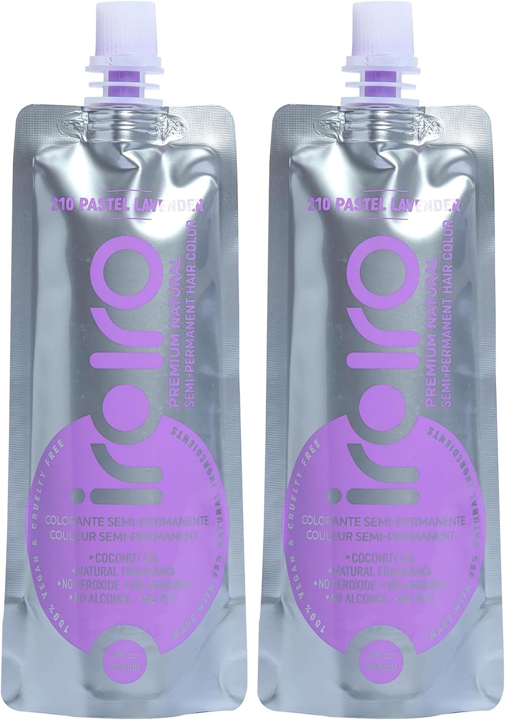 Premium Natural Semi-Permanent Hair Color - Pastel Lavender (4oz) | IROIRO
