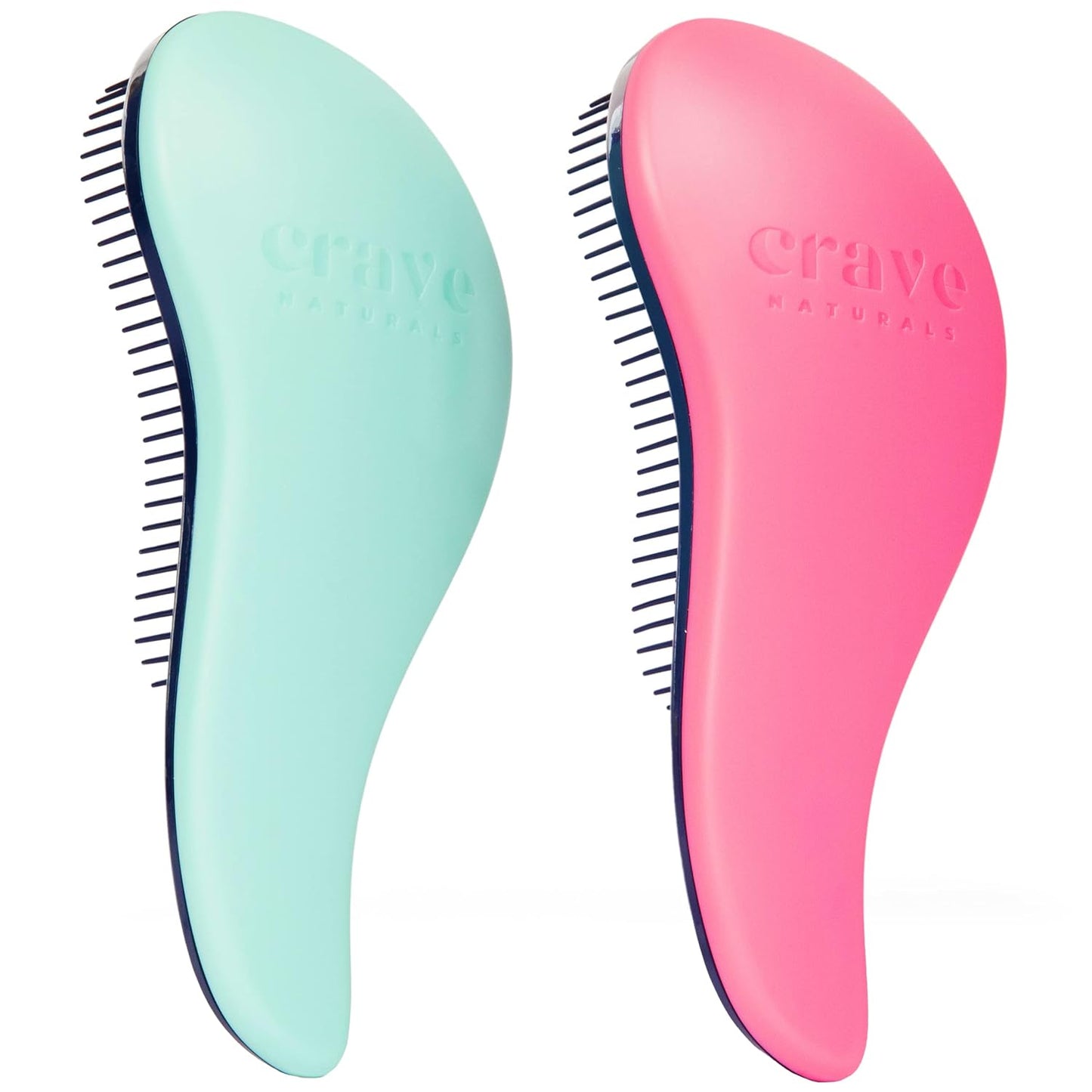 Glide Thru Detangling Hairbrush - Effortlessly Untangles Wet, Dry & Damaged Hair | Gentle Styling Tool for All Ages - 7.5 x 3 in, Turquoise
