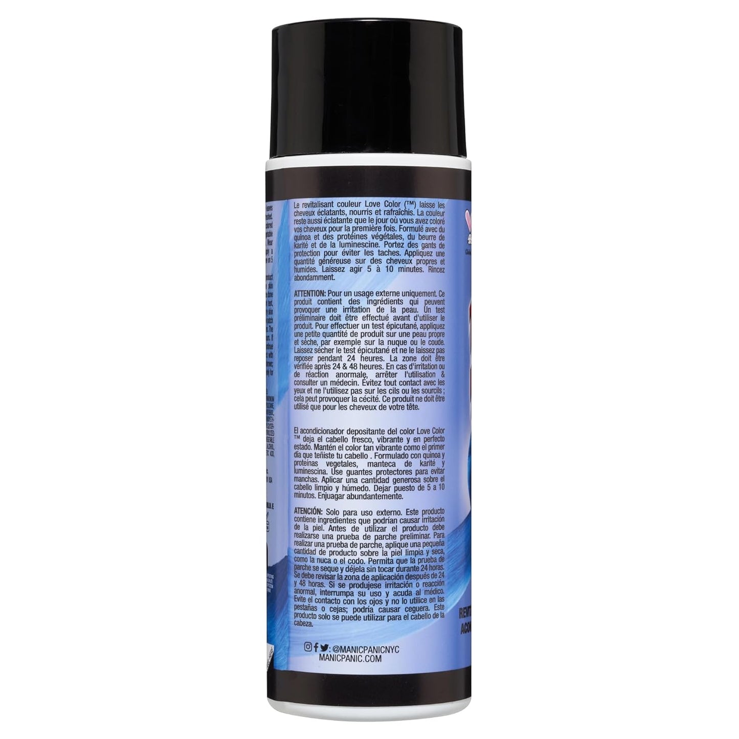 Bright Cobalt Blue Color Depositing Conditioner - Nourishing Hair Color Treatment with Shea Butter & Quinoa | 8oz
