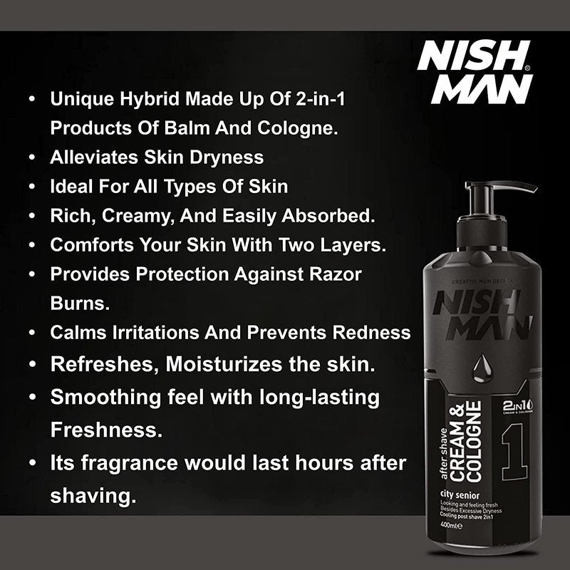 Nishman Cream & Cologne 2In1 New City Senior 01 400 ml