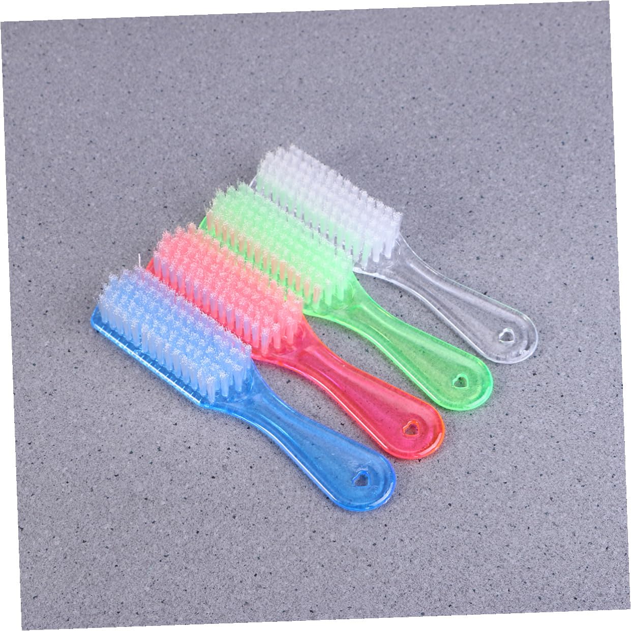 Scrubbing Brush for Cleaning 4Pcs Soft Bristle Laundry Brush Multi-Purpose Household Cleaning Tool for Clothes Shoes and Hair Wash Efficient Dirt Removal Random Color